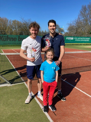 Rick en Karim tijdens open toernooi